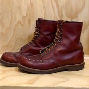 Red wing 8” moc toe size 9